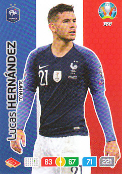 Lucas Hernandez France Panini UEFA EURO 2020#177